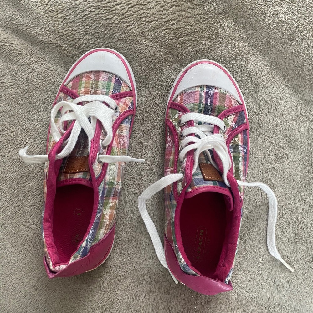 Pink Coach Loafers